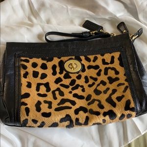 Coach large wristlet/clutch
